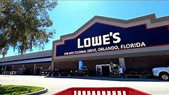 Shopping at Lowe's Home Improvement Store on Colonial Drive in Orlando, Florida