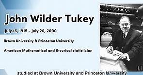 John W. Tukey his contributions in statistics. #enerdla #math #statistics