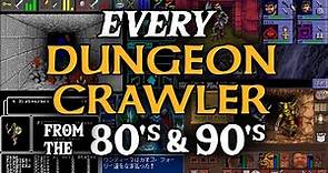 Dungeon Crawler compilation - EVERY 80's and 90's grid-based pseudo-3D RPG - evolution comparison