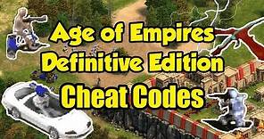 AoE Definitive Edition - Cheat Codes
