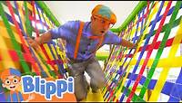 Learning With Blippi At An Indoor Playground For Kids | Educational Videos For Toddlers