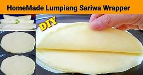 LUMPIANG SARIWA WRAPPER RECIPE || HOMEMADE FRESH LUMPIA WRAPPER | DIY Fresh Lumpia Wrapper