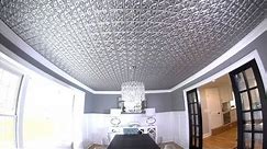 How to Install a Faux Metal Ceiling