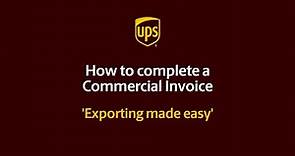How to complete a Commercial Invoice for exports