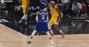 Russell Westbrook only needed one shoe on to hit this 3 vs Lakers 😂