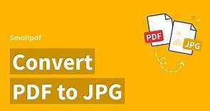 Convert PDF to JPG Online, with Smallpdf