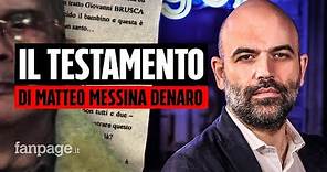 Roberto Saviano racconta l'ultimo interrogatorio di Messina Denaro: "È il suo testamento”