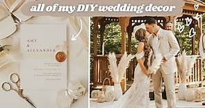 EVERYTHING I DIYED FOR MY WEDDING 💍 // Cricut Wedding Projects + DIY Wedding Decor Ideas