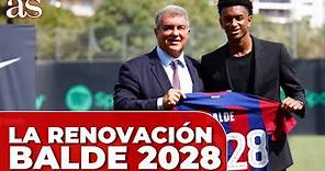 ALEJANDRO BALDE y su RENOVACIÓN con el BARÇA hasta 2028