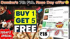Buy 1 pizza & Get 5 pizza🆓🆓🆓|Domino's pizza offer|dominos pizza offers for today|dominos coupon code