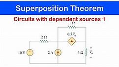 ☑️19 - Superposition Theorem: Circuits with Dependent Sources 1