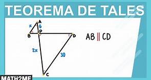 Teorema de Tales y semejanza de triángulos