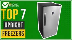 Upright freezers - Top 7 - (ChooseProducts)