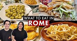 TOP 10 RESTAURANTS IN ROME | Italian Food Guide