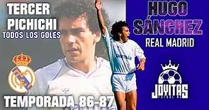TODOS los goles de HUGO SÁNCHEZ con el REAL MADRID Temporada 1986-87 | Tercer Pichichi
