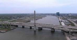 Veterans Glass City Skyway Bridge Drone Footage