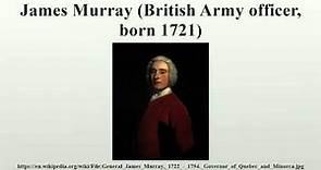 James Murray (British Army officer, born 1721)