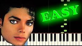 MICHAEL JACKSON - BEAT IT - Easy Piano Tutorial