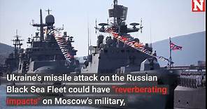 Video Reveals Russian 'Minsk' Landing Ship Damage After Crimea Strike