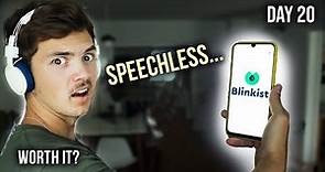 I Tried Blinkist App For 30 Days - Honest Blinkist Review