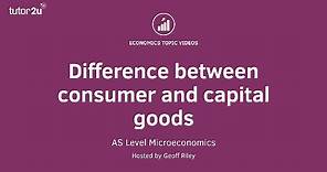 Consumer and Capital Goods I A Level and IB Economics