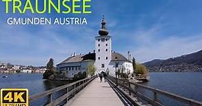 Traunsee Gmunden Austria - Walking Tour 4K UHD