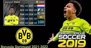 ¡Plantilla del Borussia Dortmund al 100%! Actualizada a la temporada 2021/2022 para DLS 2019