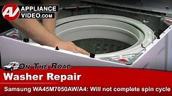 Samsung Washer Repair - Will Not Complete Spin Cycle - Suspension Rod