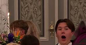 Prince Christian's reactions at the end of his first speech 😂 📸 DR TV #princechristian #foryou #royals #crownprincessmary #queenmargrethe