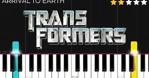 Transformers THEME - Arrival To Earth | EASY Piano Tutorial