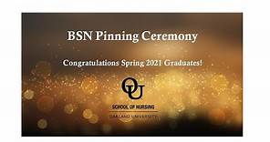 Oakland University School of Nursing, 2021 Spring BSN graduates, Pinning Ceremony