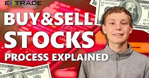 How to ACTUALLY trade stocks for beginners (Etrade buying/selling TUTORIAL)