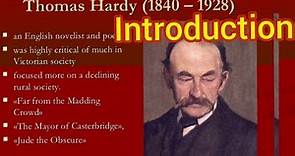 Thomas Hardy Introduction // Hardy's Pessimism // Hardy A Victorian Novelist