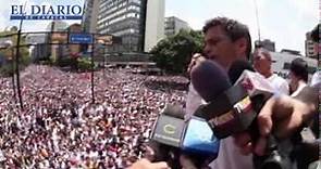 Video exclusivo: Llegada y discurso completo de Leopoldo López sobre estatua de Martí