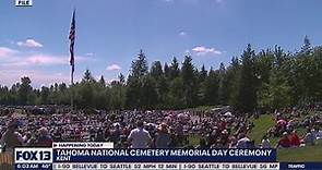 Tahoma National Cemetery Memorial Day Ceremony in Kent | FOX 13 Seattle