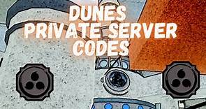 20 Private Server Codes For Dunes | Shindo Life