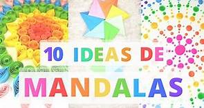🌈Cómo hacer MANDALAS ► 10 IDEAS para hacer MANDALAS #1