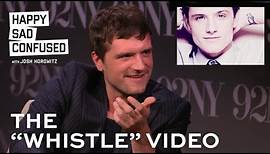 Josh Hutcherson listens and reacts to WHISTLE meme