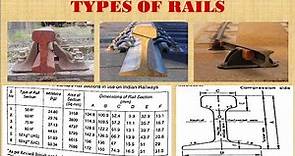 Types of Rail Sections in Railways | Hindi | Railway Engineering |