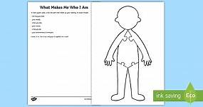 What Makes Me Who I Am! Worksheet