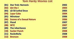 Tom Hardy Movies List