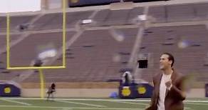 Matt Cassel lives out his dream of throwing a TD pass in Notre Dame Stadium. 😂 | NBC Sports