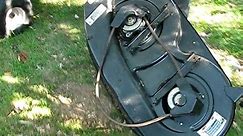 How to replace the deck belt on an MTD riding mower