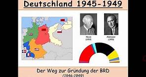 Der Weg zur Gründung der Bundesrepublik Deutschland 1946-1949 - deutsche Geschichte 1945-1949