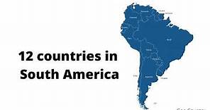 List of countries in South America in alphabetical order