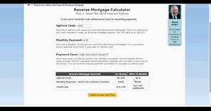 How to use the HECM Reverse Mortgage Calculator