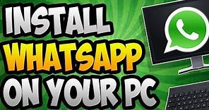 How to Use Whatsapp on your PC Computer | Windows(7/8/10) | Mac | Works 2020