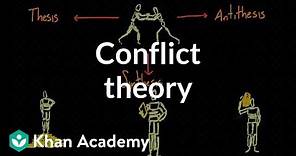 Conflict theory | Society and Culture | MCAT | Khan Academy