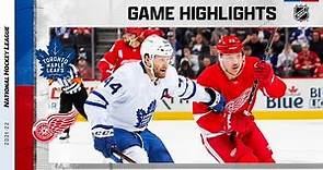 Maple Leafs @ Red Wings 2/26 l NHL Highlights 2022