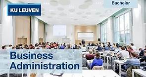 Bachelor of Business Administration | Brussels | KU Leuven